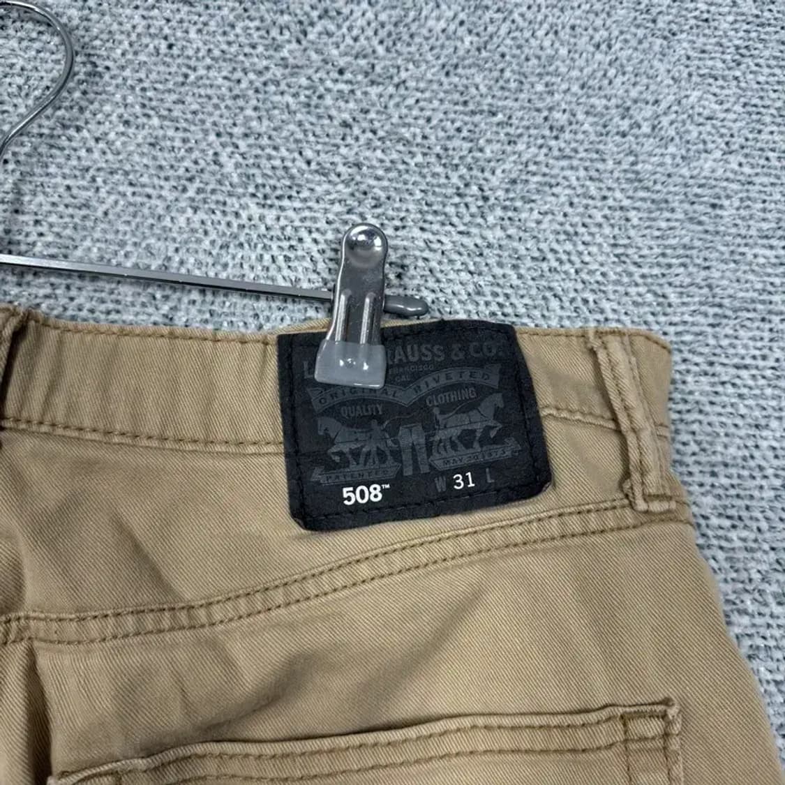리바이스 508 베이지 반바지 31 상품이미지4