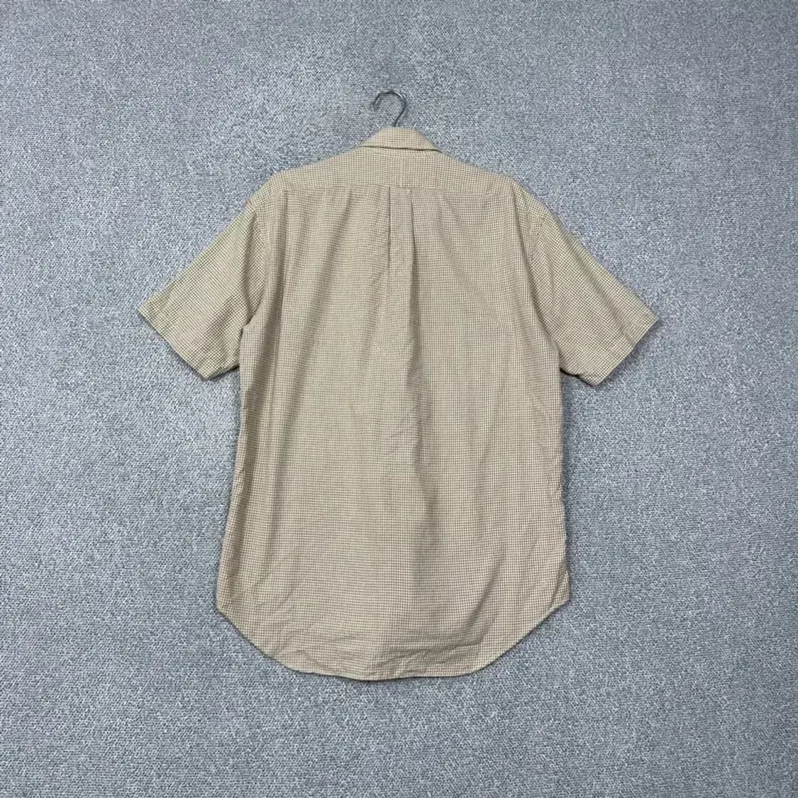 폴로 블레이크핏 베이지 체크 반팔 셔츠 M 상품이미지2