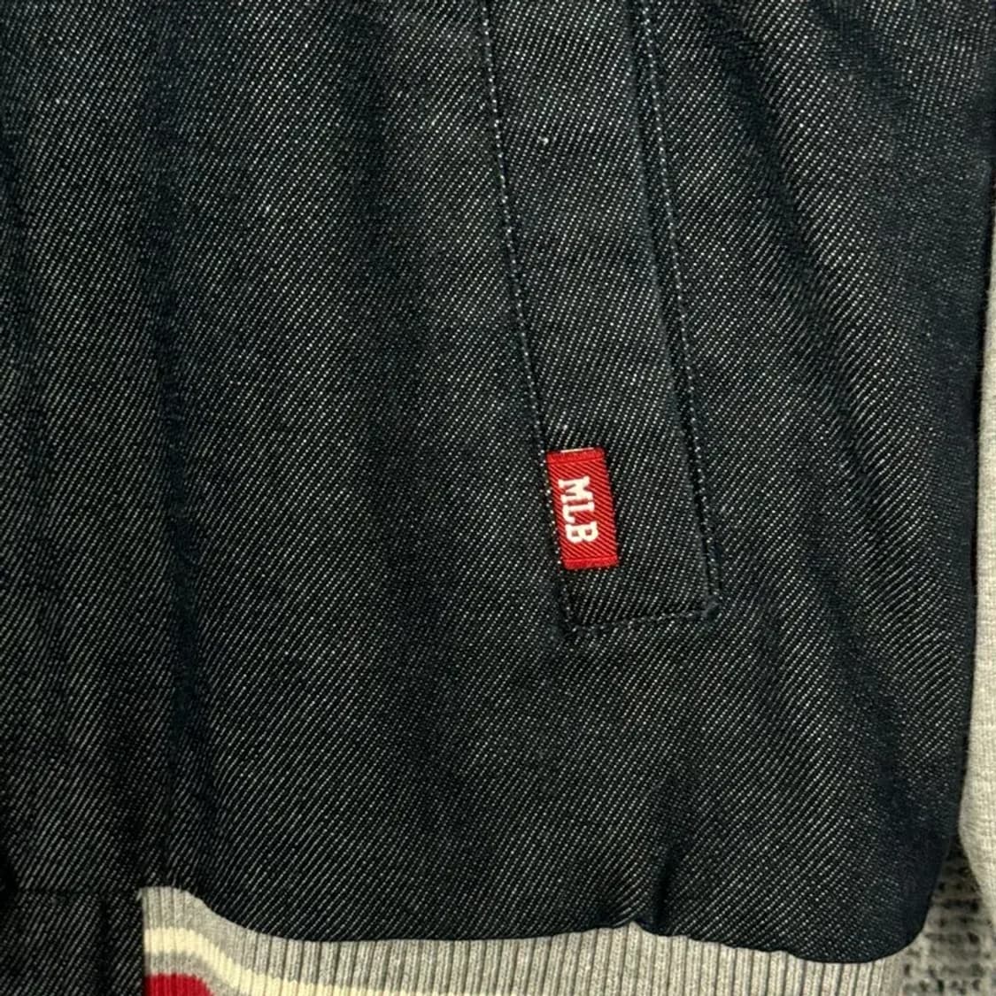 MLB 빈티지 레인저스 데님 후드 바시티자켓 90 상품이미지4