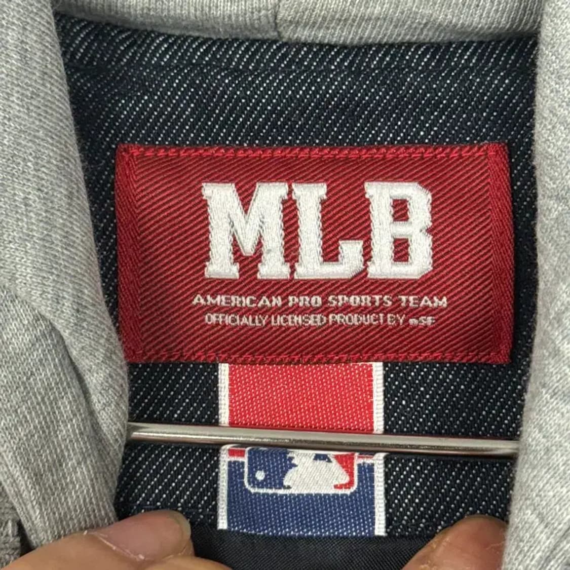 MLB 빈티지 레인저스 데님 후드 바시티자켓 90 상품이미지7