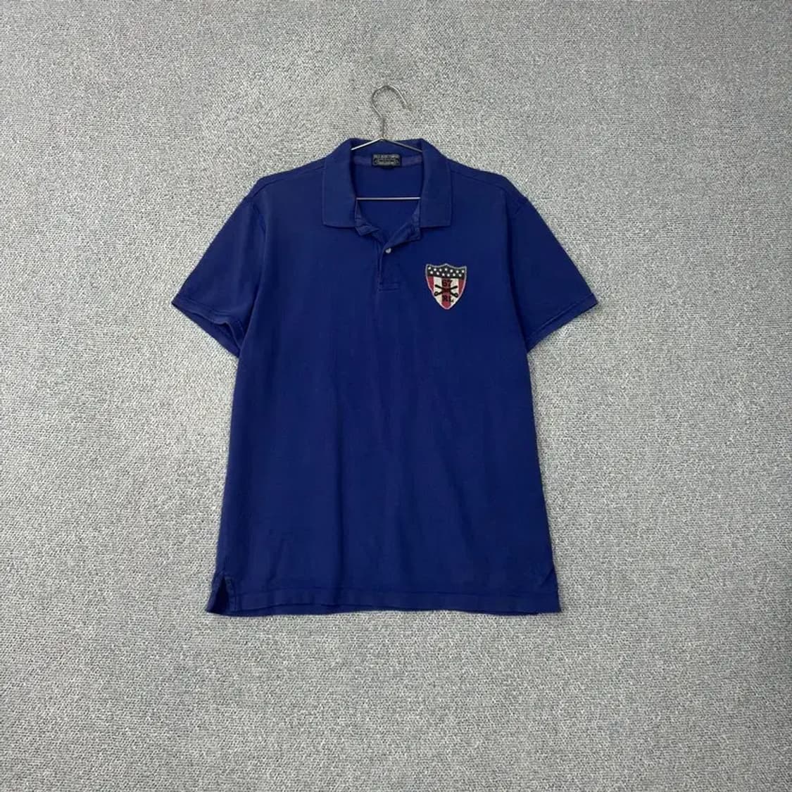 폴로 빈티지 성조기 로고 반팔 카라티 L 상품이미지1