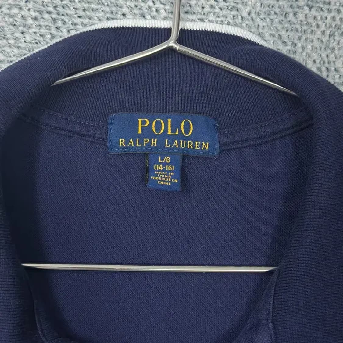 폴로 신형 여성 금장자수 반팔 카라티 L 상품이미지5