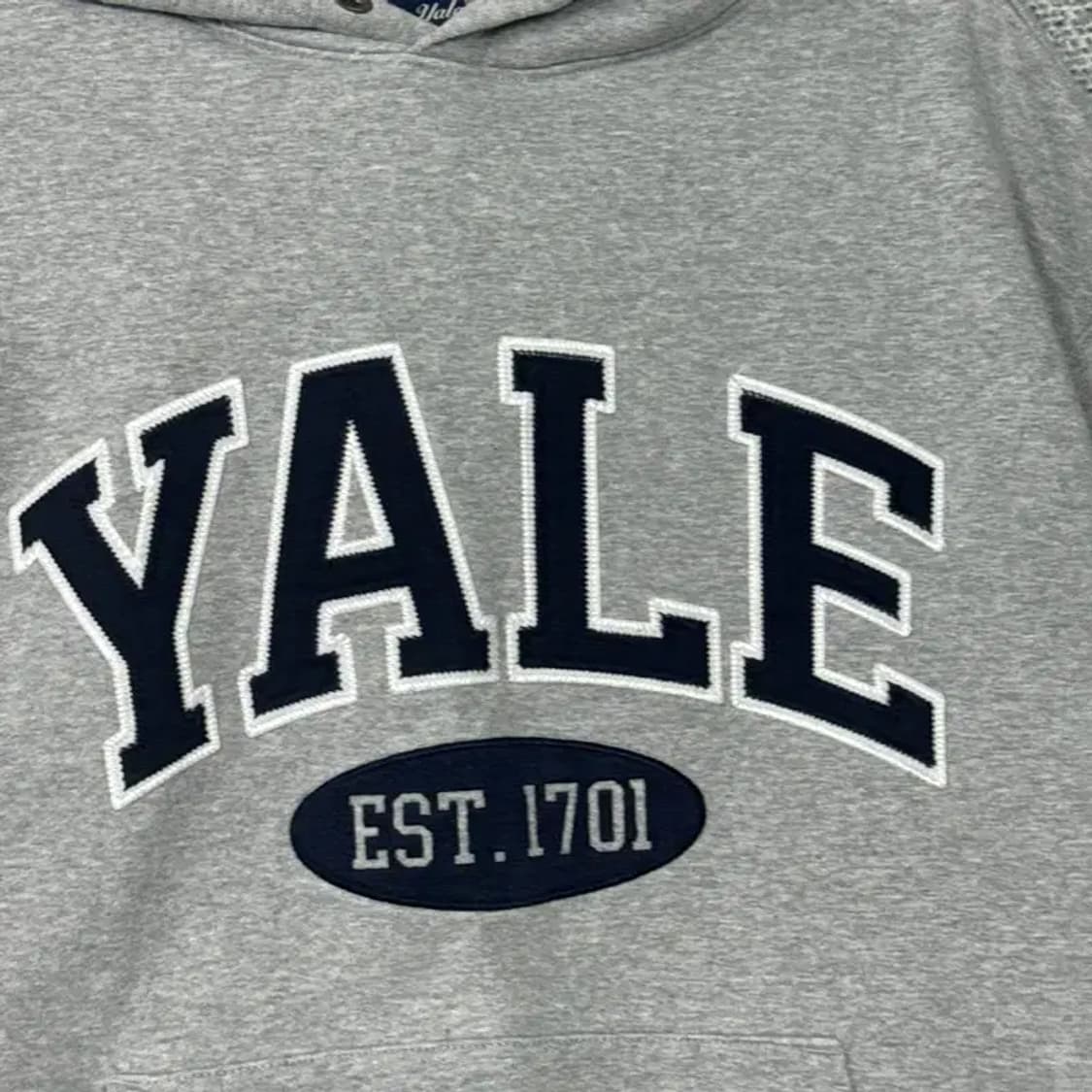 예일 로고 스웻 후드티 S 상품이미지3