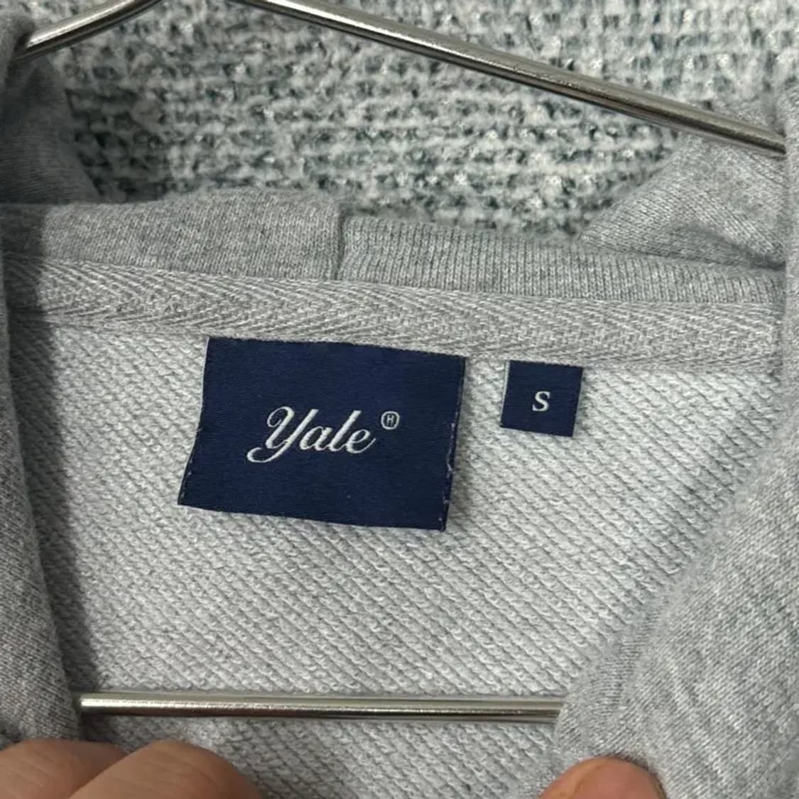 예일 로고 스웻 후드티 S 상품이미지4