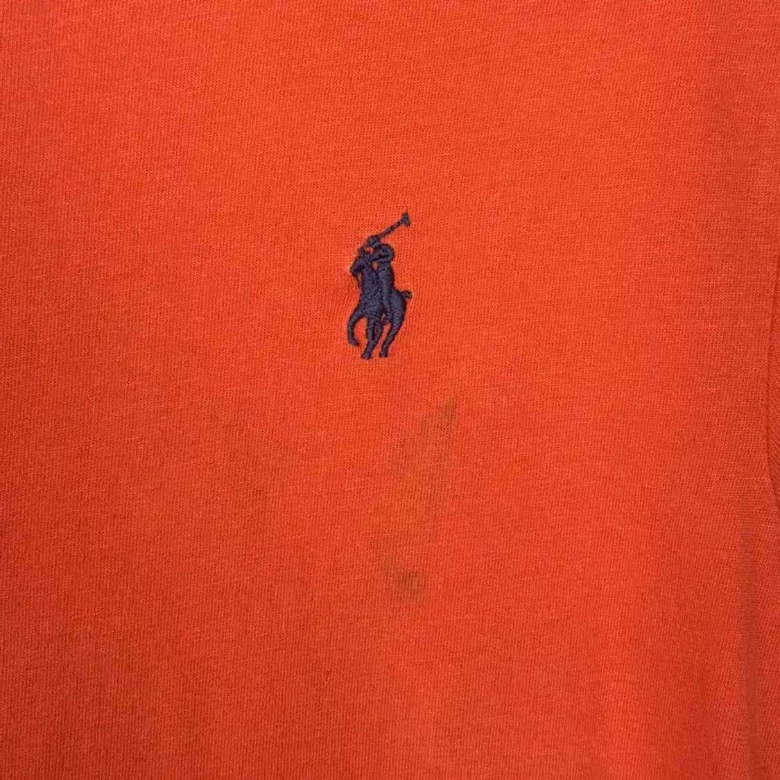 폴로 오렌지 코튼 반팔티 M 상품이미지3