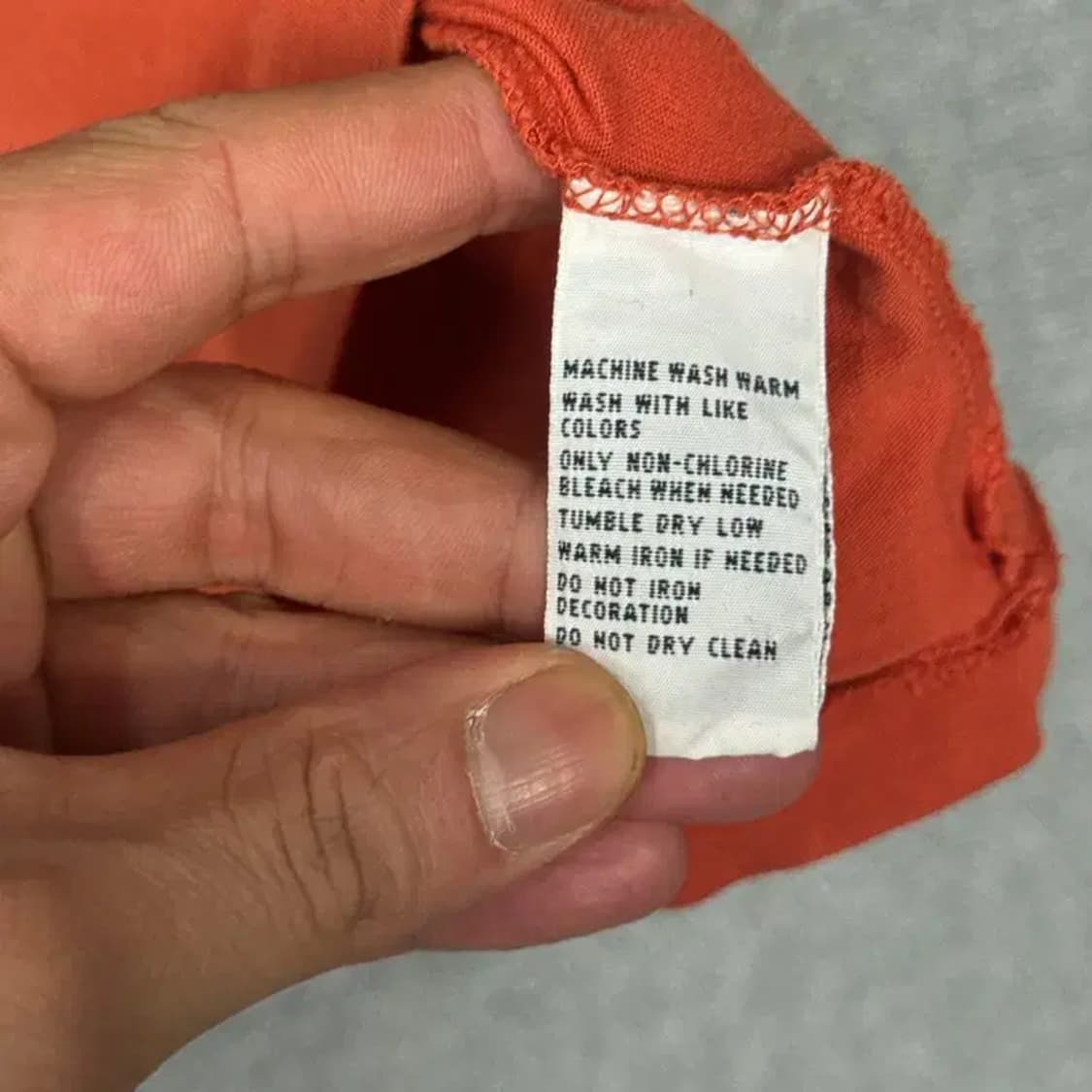 폴로 오렌지 코튼 반팔티 M 상품이미지5