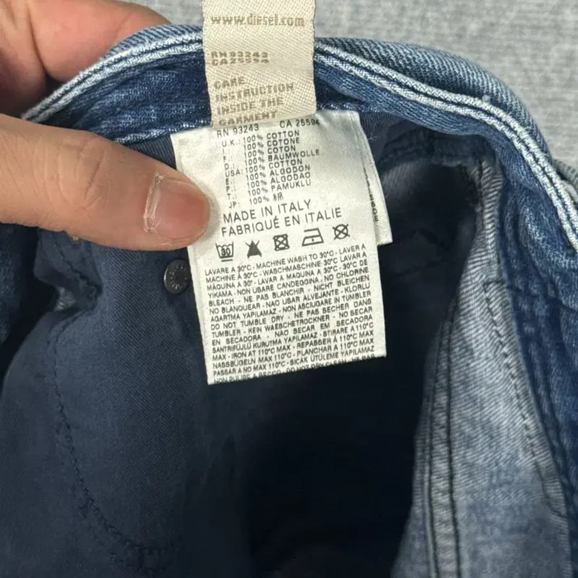 디젤 ZHAVEE 리폼 반바지 32 상품이미지6