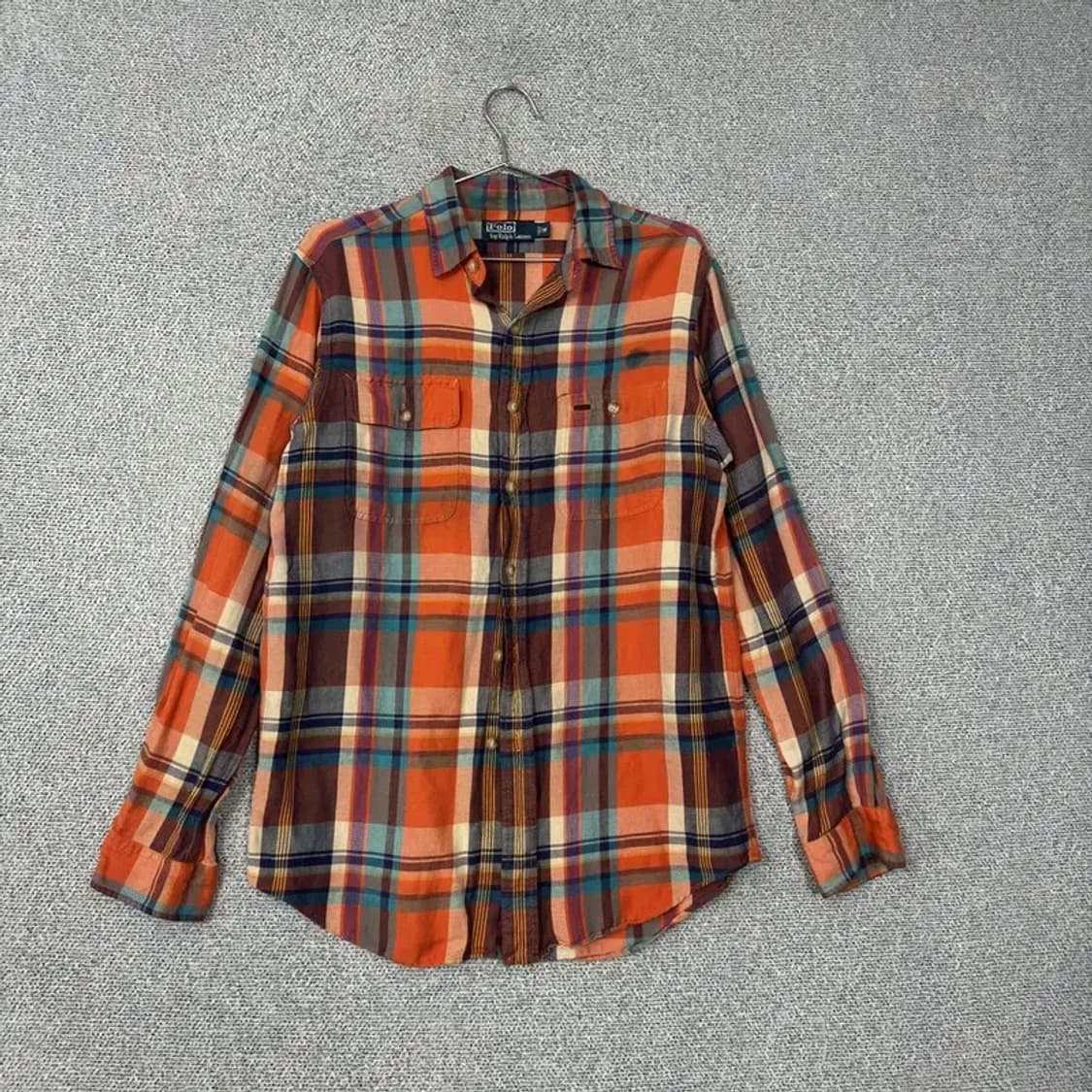 폴로 투포켓 체크남방 M 상품이미지1