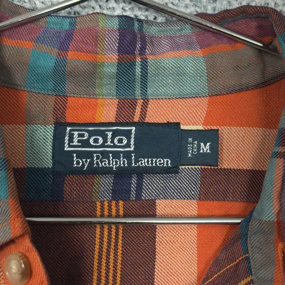 폴로 투포켓 체크남방 M 상품이미지3
