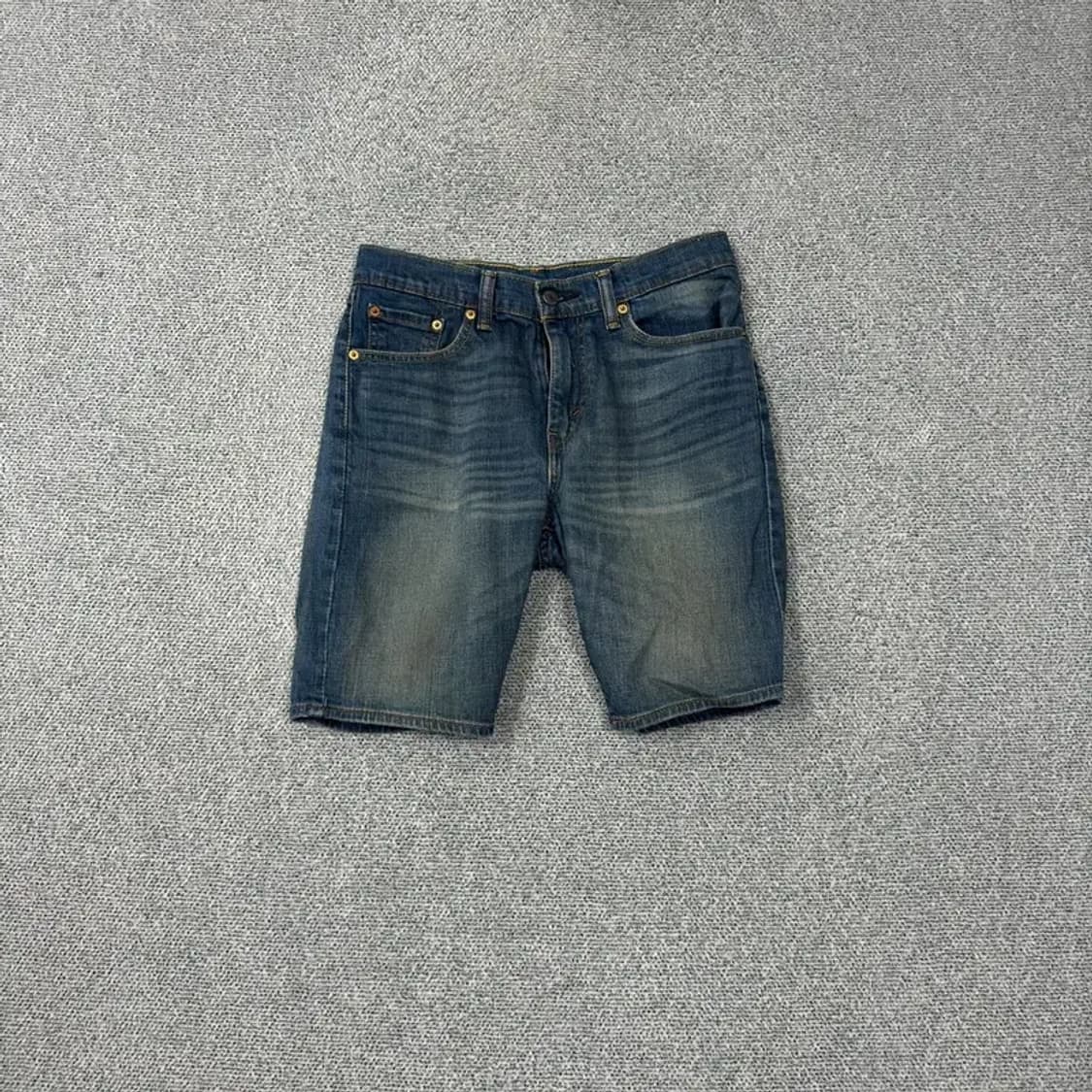 리바이스 505 워싱 데님 반바지 30 상품이미지1