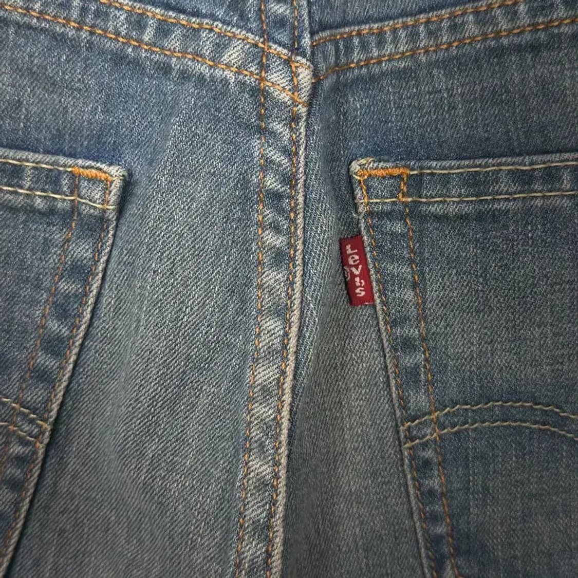 리바이스 505 워싱 데님 반바지 30 상품이미지3