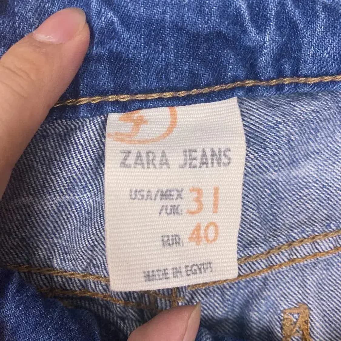 자라 진스 빈티지 워싱 데님팬츠 31 상품이미지5