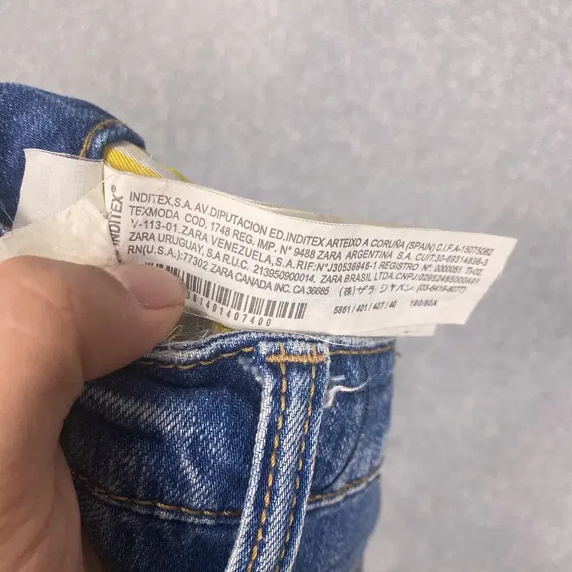 자라 진스 빈티지 워싱 데님팬츠 31 상품이미지6