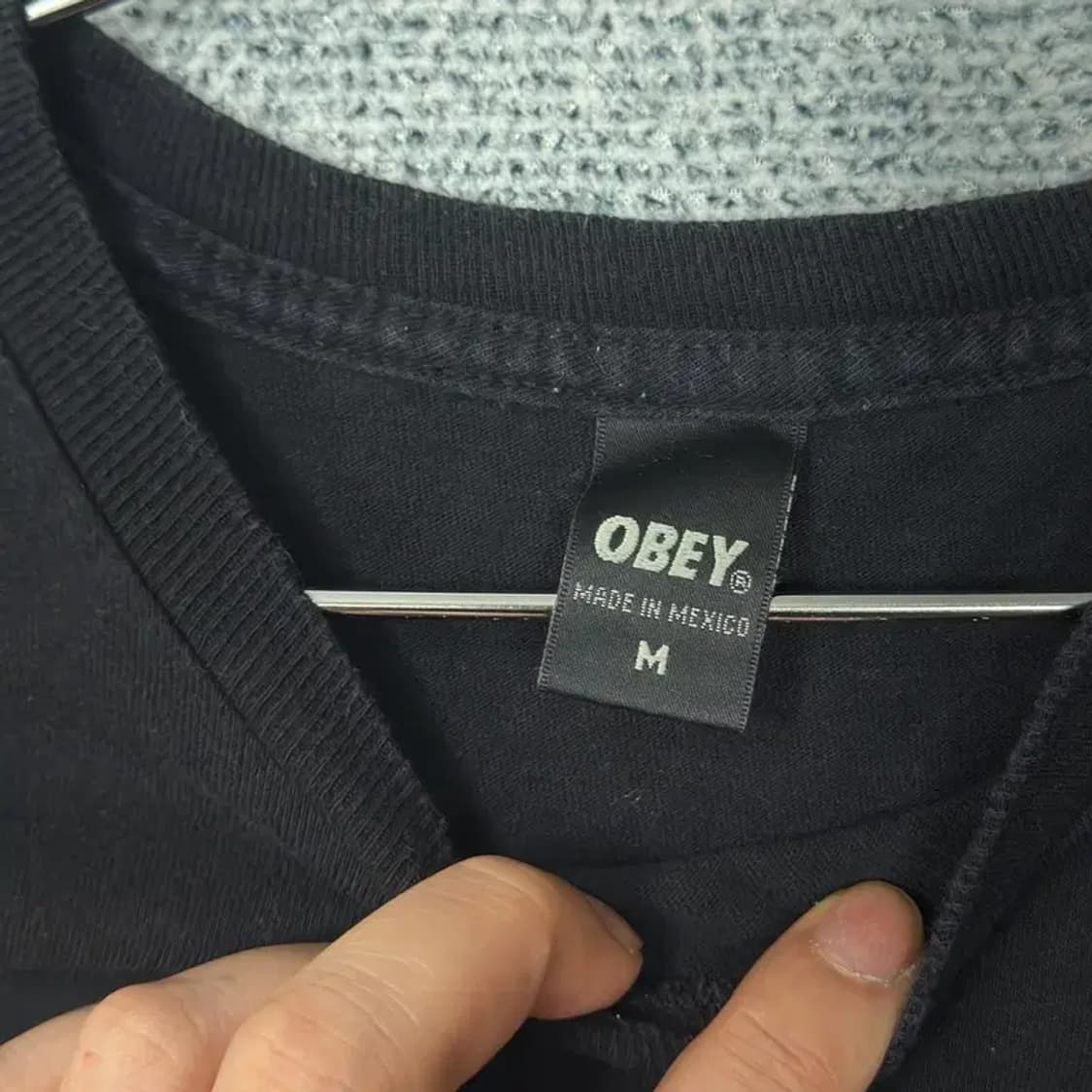 오베이 백프린팅 반팔티 M 상품이미지5