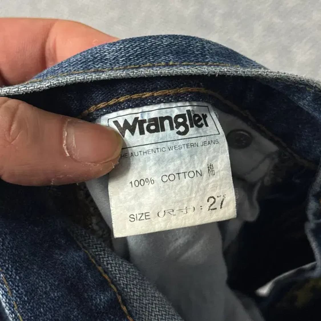랭글러 블루 워싱 데님팬츠 27 상품이미지5