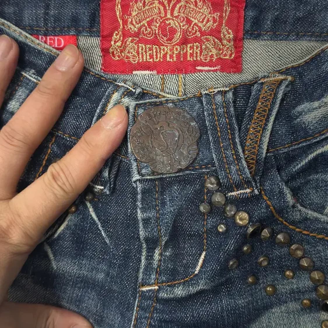 레드페퍼 Y2K 빈티지 데님팬츠 상품이미지4