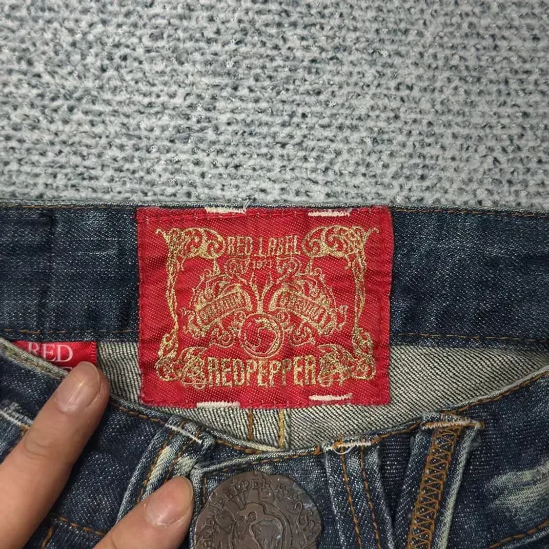 레드페퍼 Y2K 빈티지 데님팬츠 상품이미지5