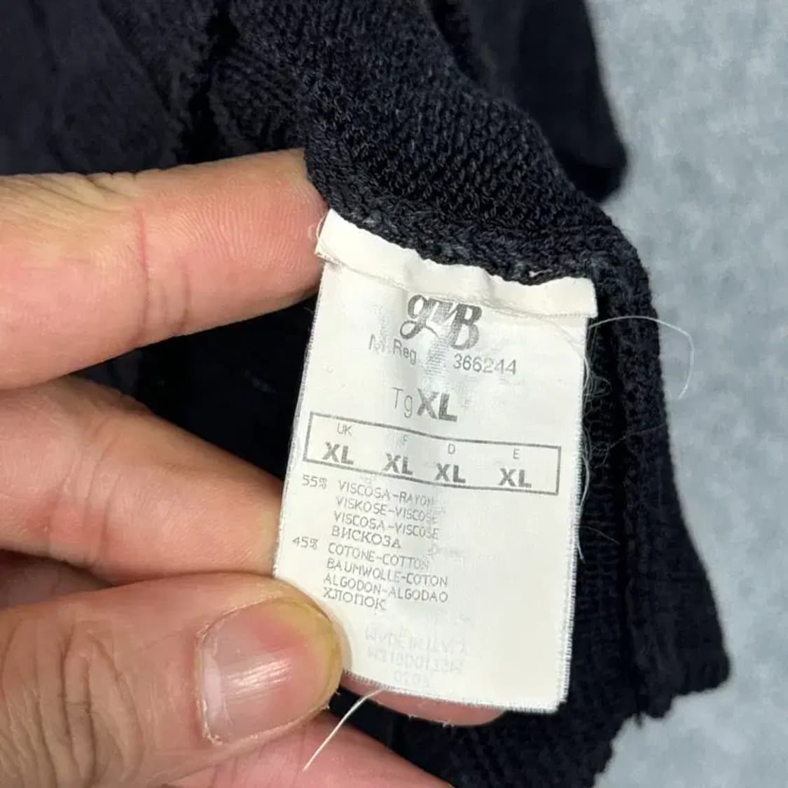 레이까레떼레 이태리 비스코스 브이넥 긴팔티 XL 상품이미지4