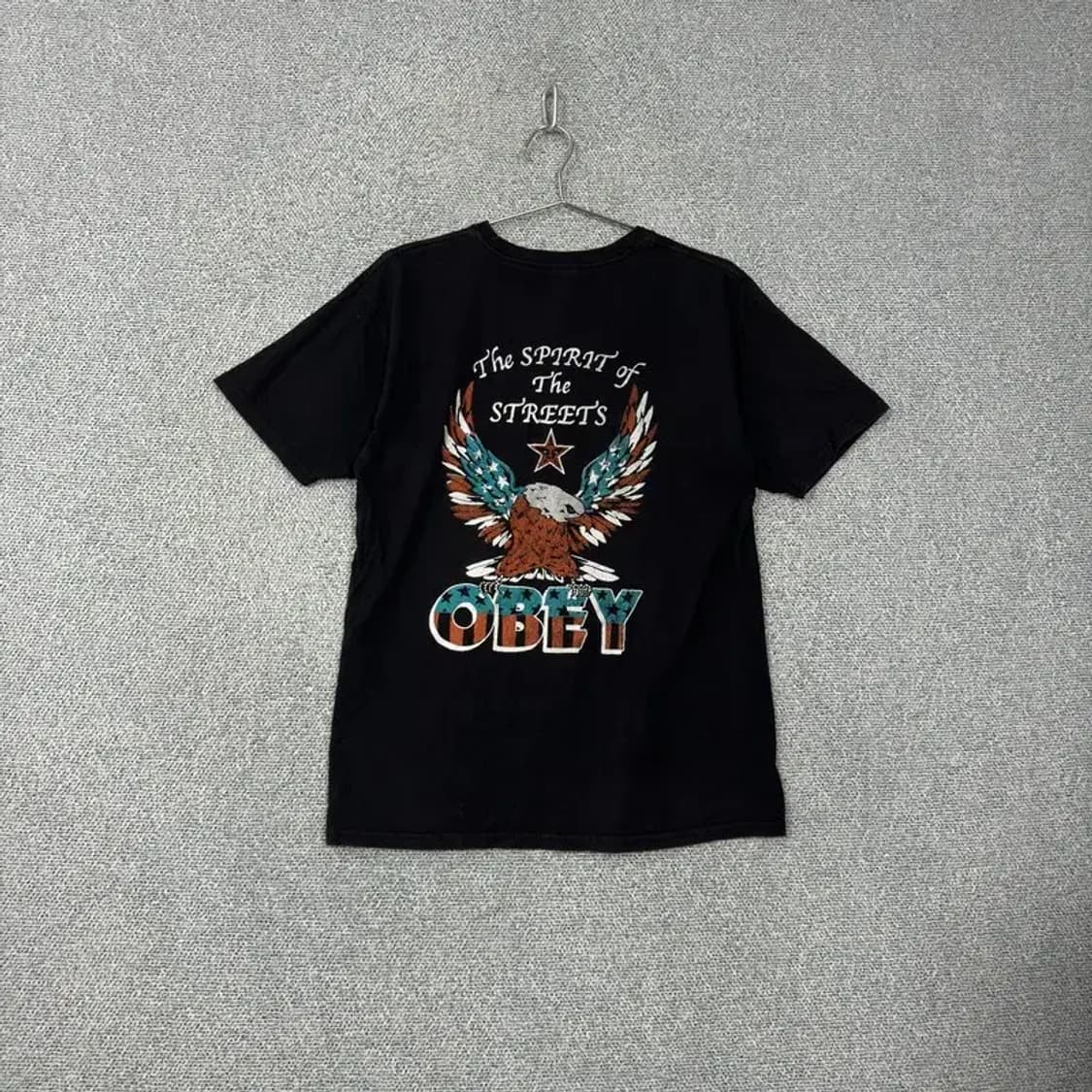 오베이 백프린팅 반팔티 M 상품이미지1