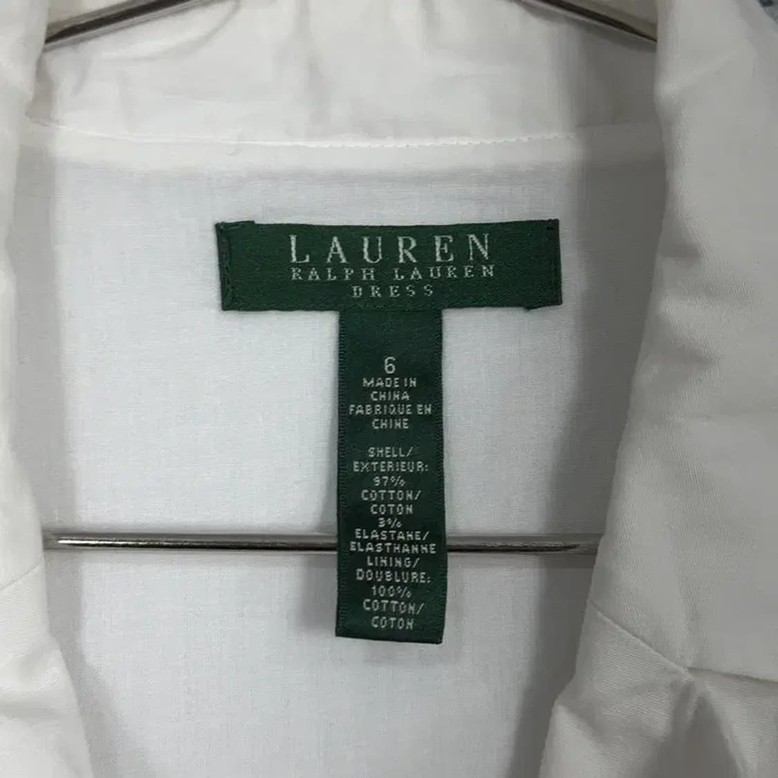 로렐 랄프로렌 화이트 드레스 원피스 US6 상품이미지3