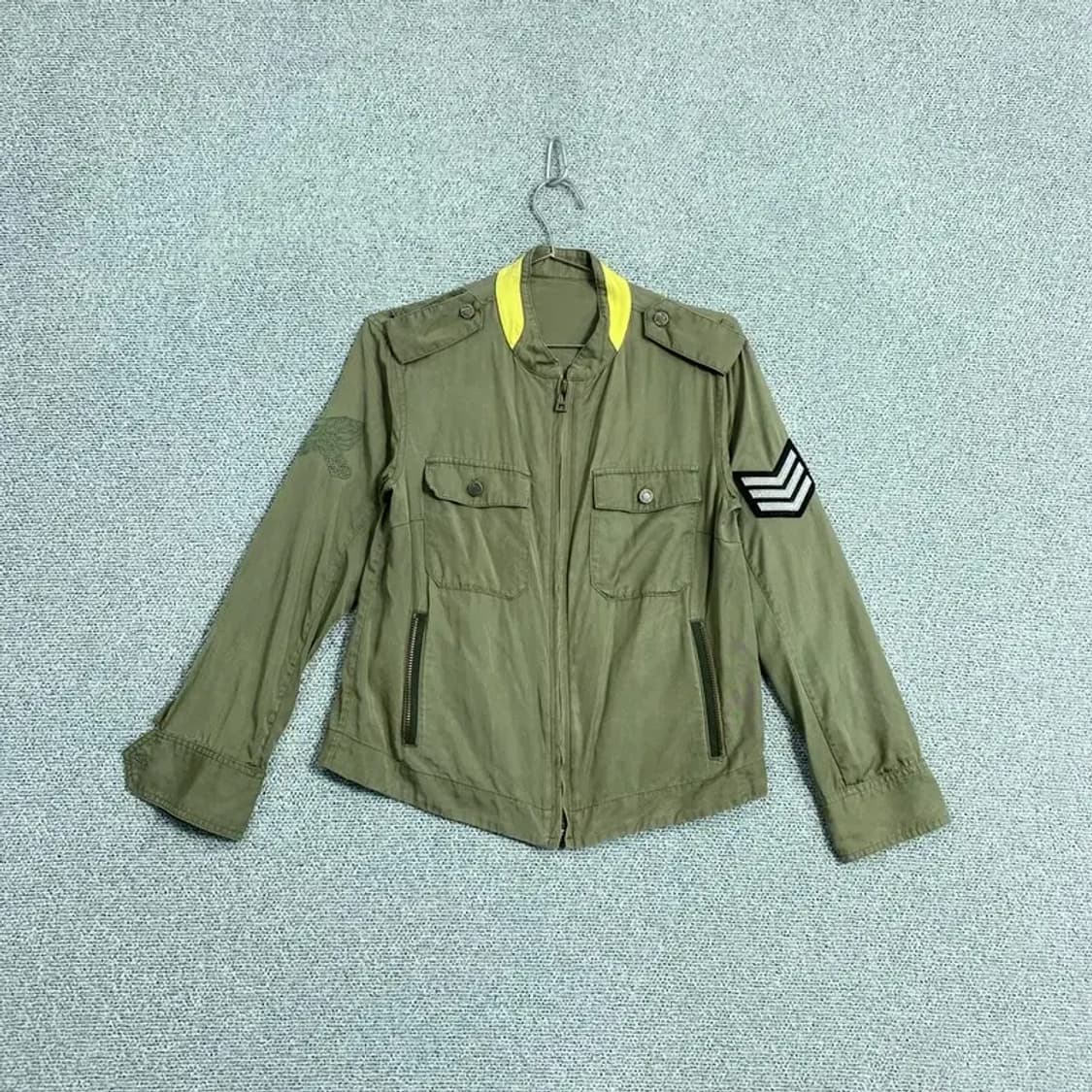 쟈딕 앤 볼테르 여성 카키 필드 자켓 XS 상품이미지1