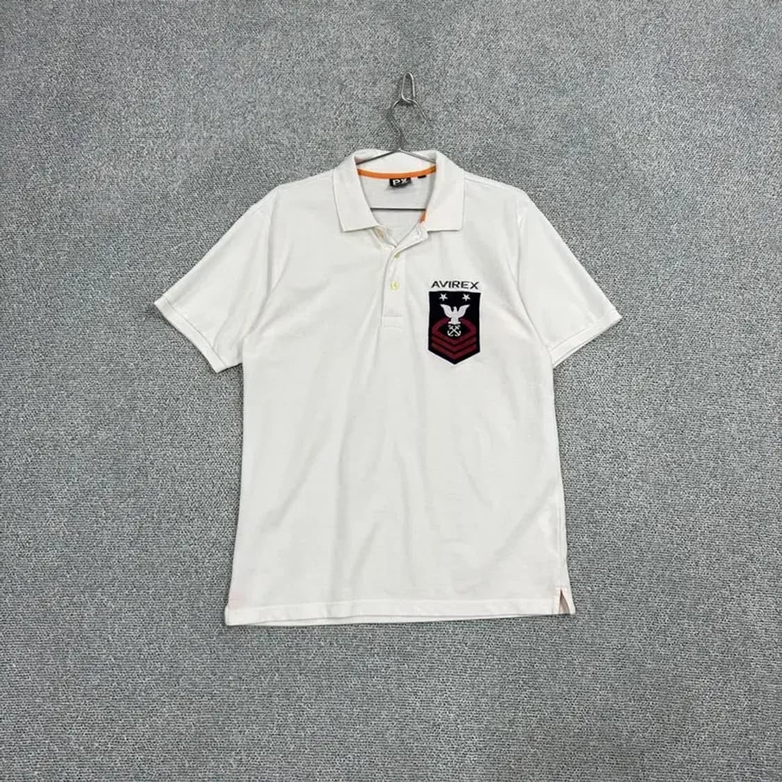 아비렉스 로고 반팔 카라티 XL 상품이미지1