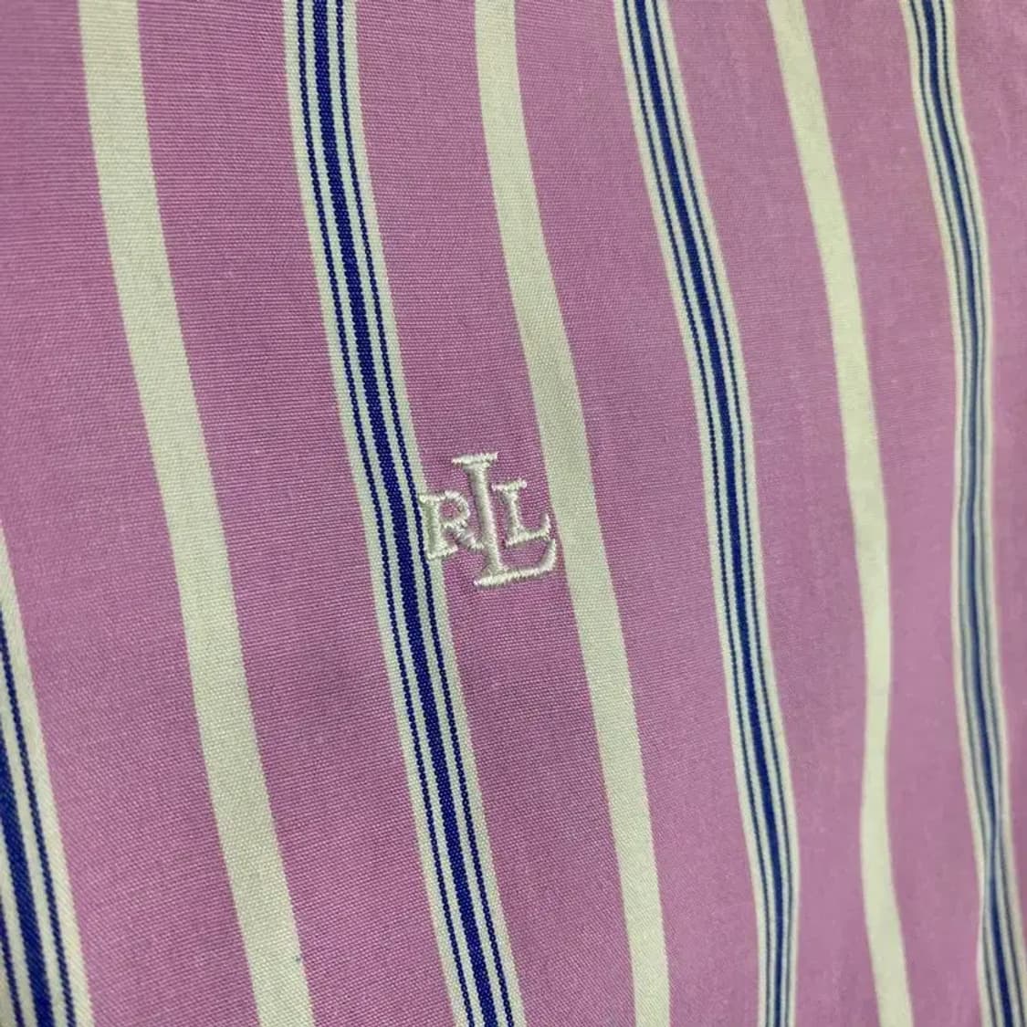 로렌 랄프로렌 핑크 스트라이프 셔츠 M 상품이미지2