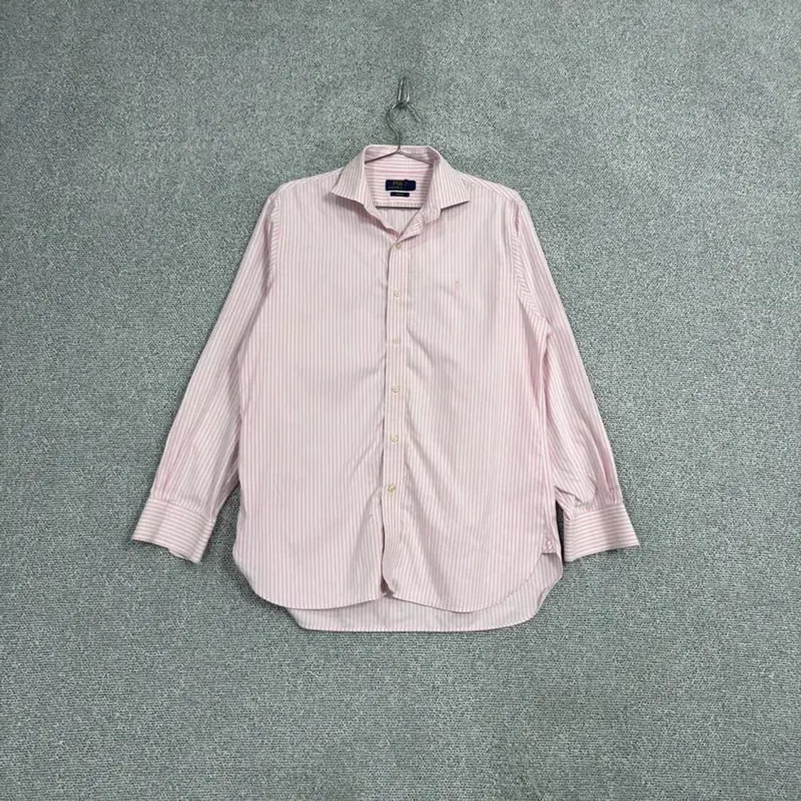 폴로 신형 핑크 스트라이프 셔츠 M 상품이미지1