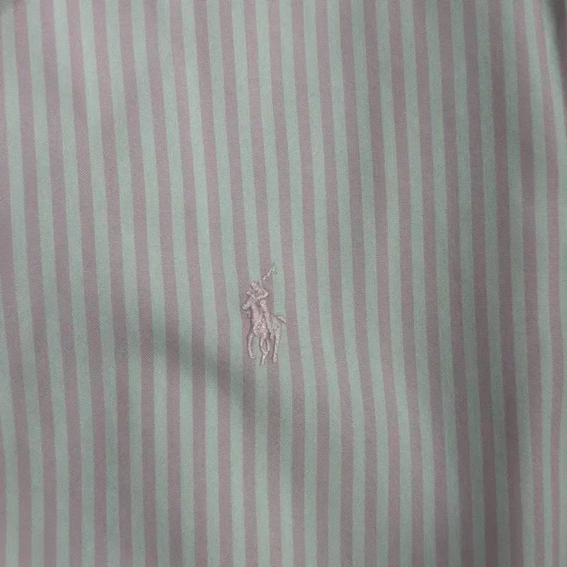폴로 신형 핑크 스트라이프 셔츠 M 상품이미지3
