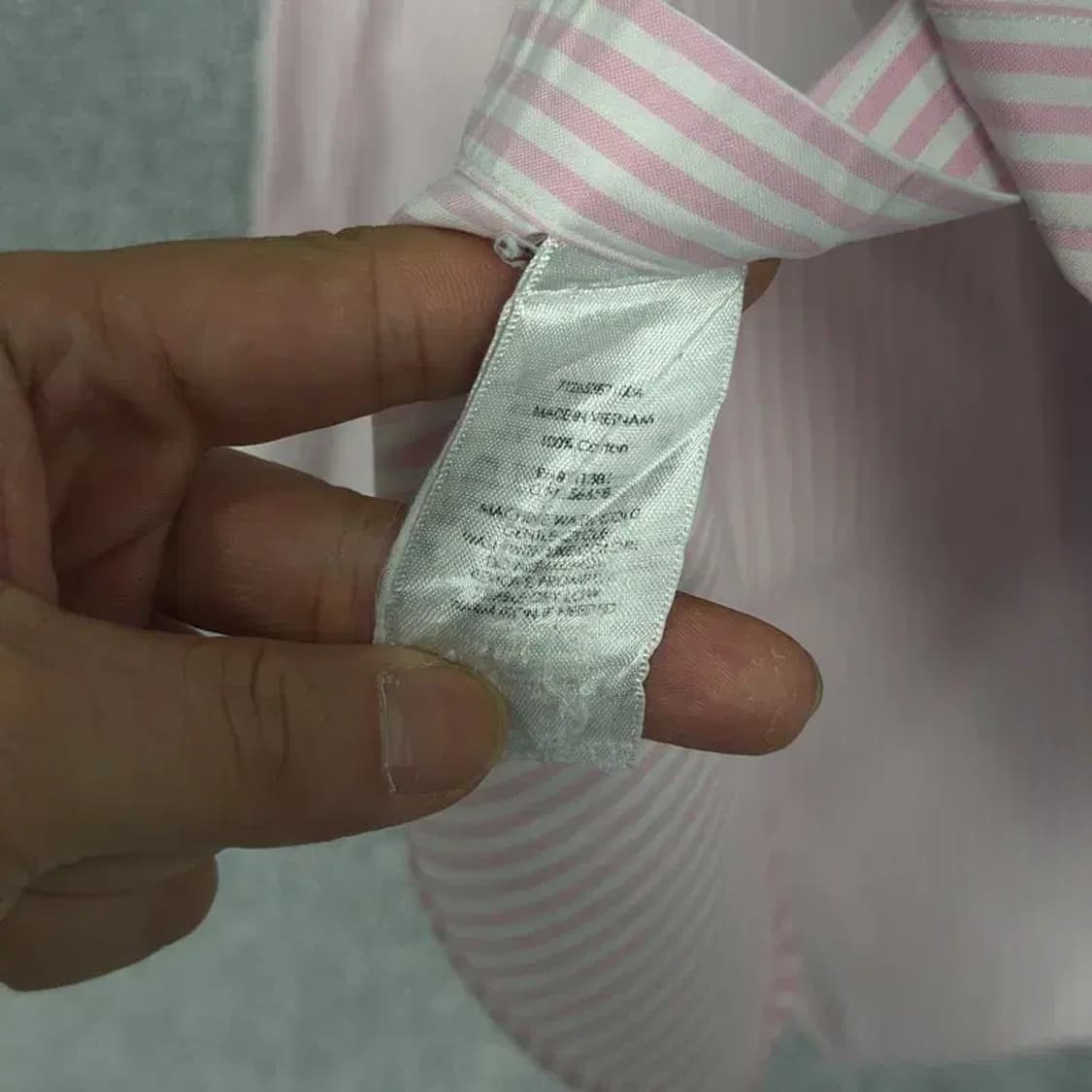 폴로 신형 핑크 스트라이프 셔츠 M 상품이미지5