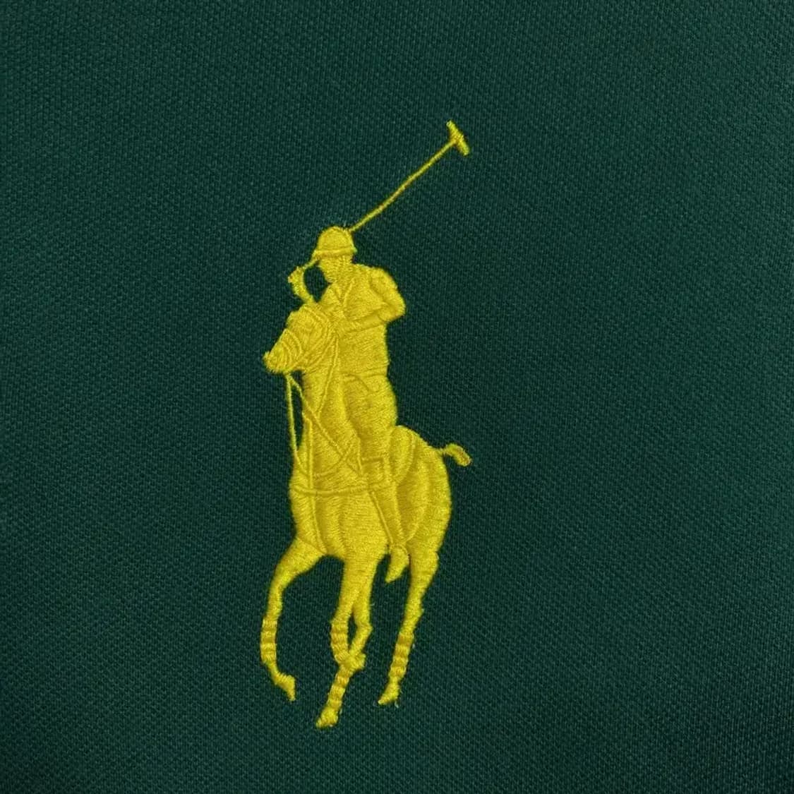 폴로 커스텀핏 그린 럭비 반팔 카라티 M 상품이미지3