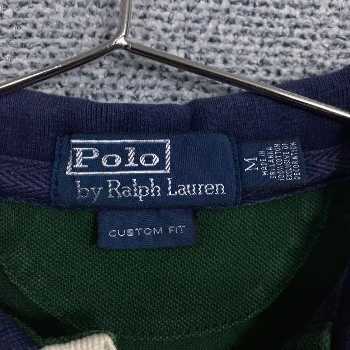 폴로 커스텀핏 그린 럭비 반팔 카라티 M 상품이미지5