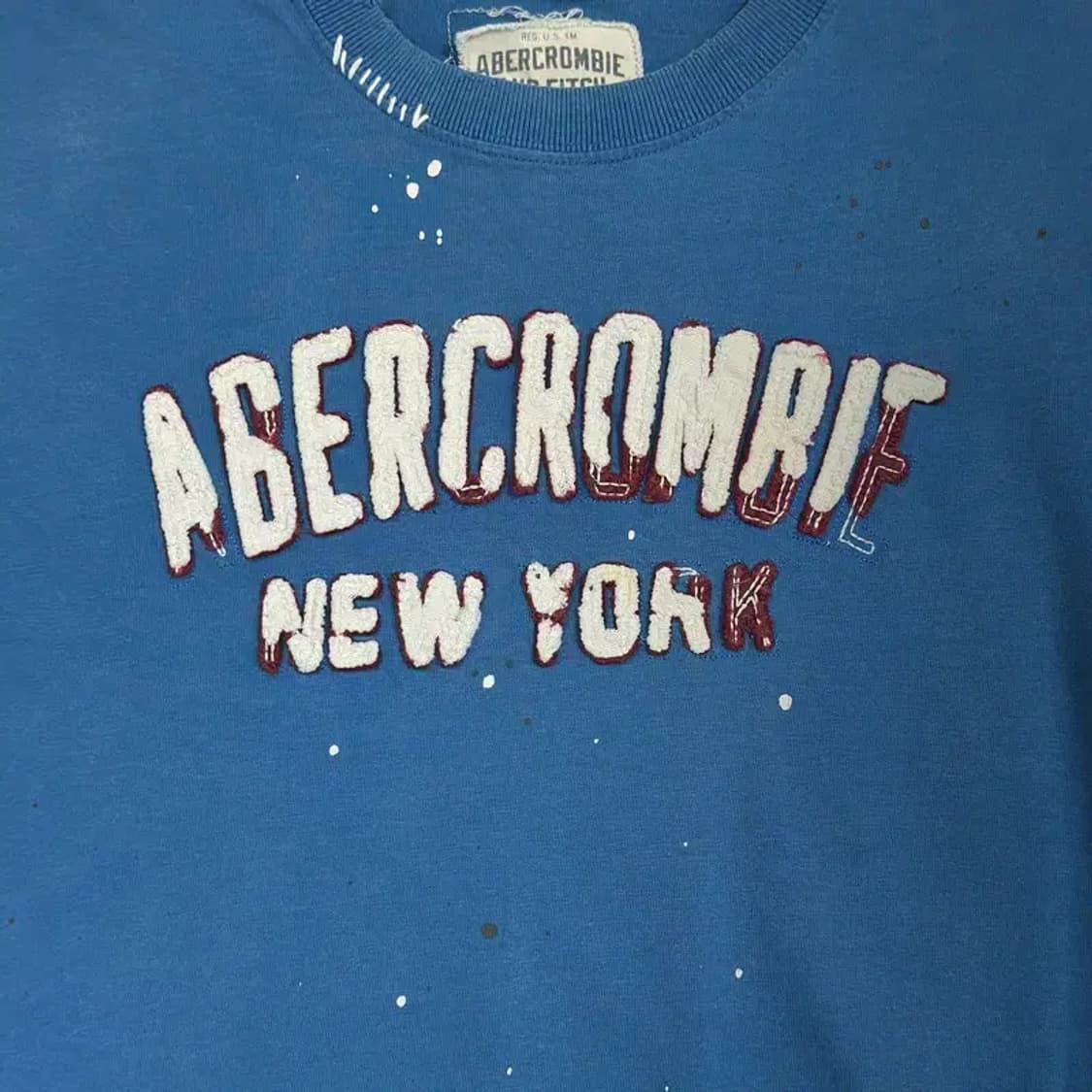 아베크롬비 빈티지 로고 반팔티 L 상품이미지4