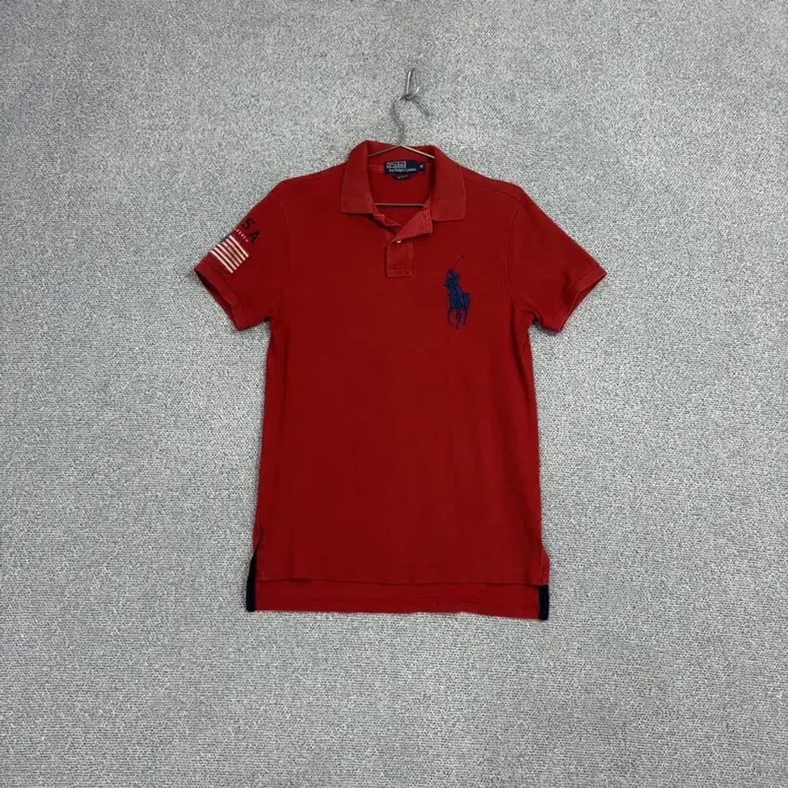 폴로 두산 커스텀핏 성조기 반팔 카라티 M 상품이미지1