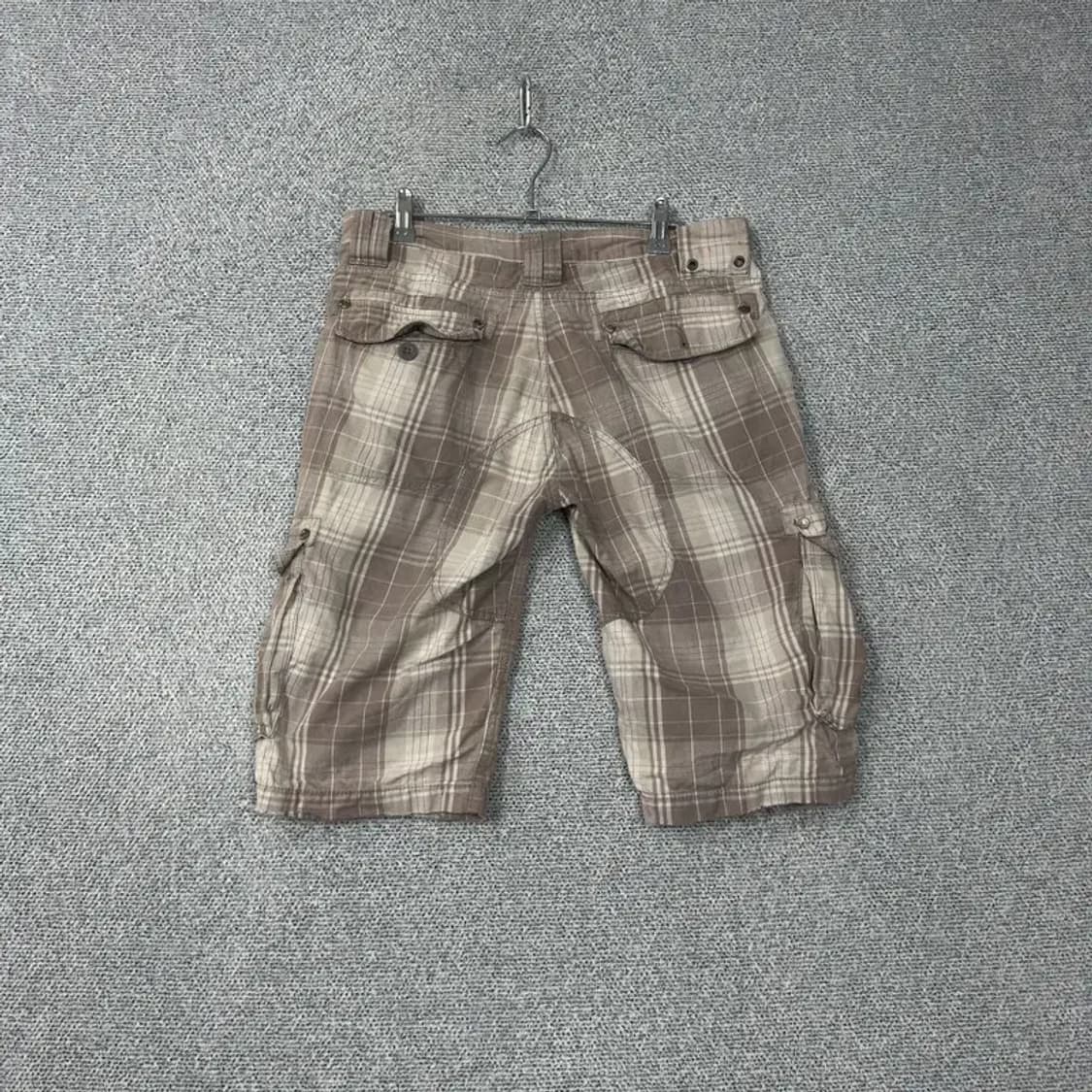 코치 체크 빈티지 카고 반바지 31 상품이미지2