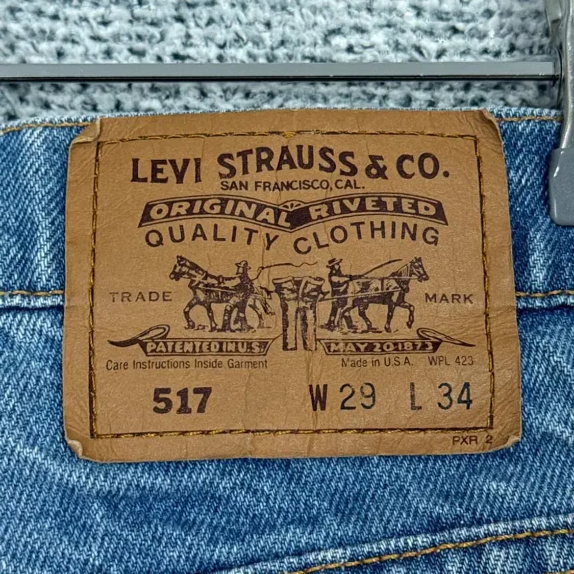 리바이스 517 리폼 데님 핫 반바지 29 상품이미지4