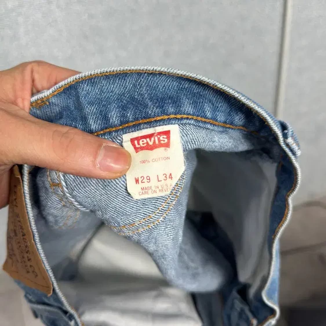 리바이스 517 리폼 데님 핫 반바지 29 상품이미지5