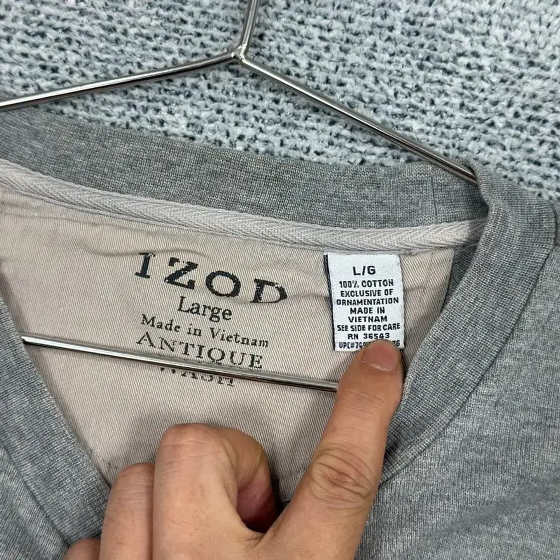 아이조드 캐주얼 긴팔티 L 상품이미지4