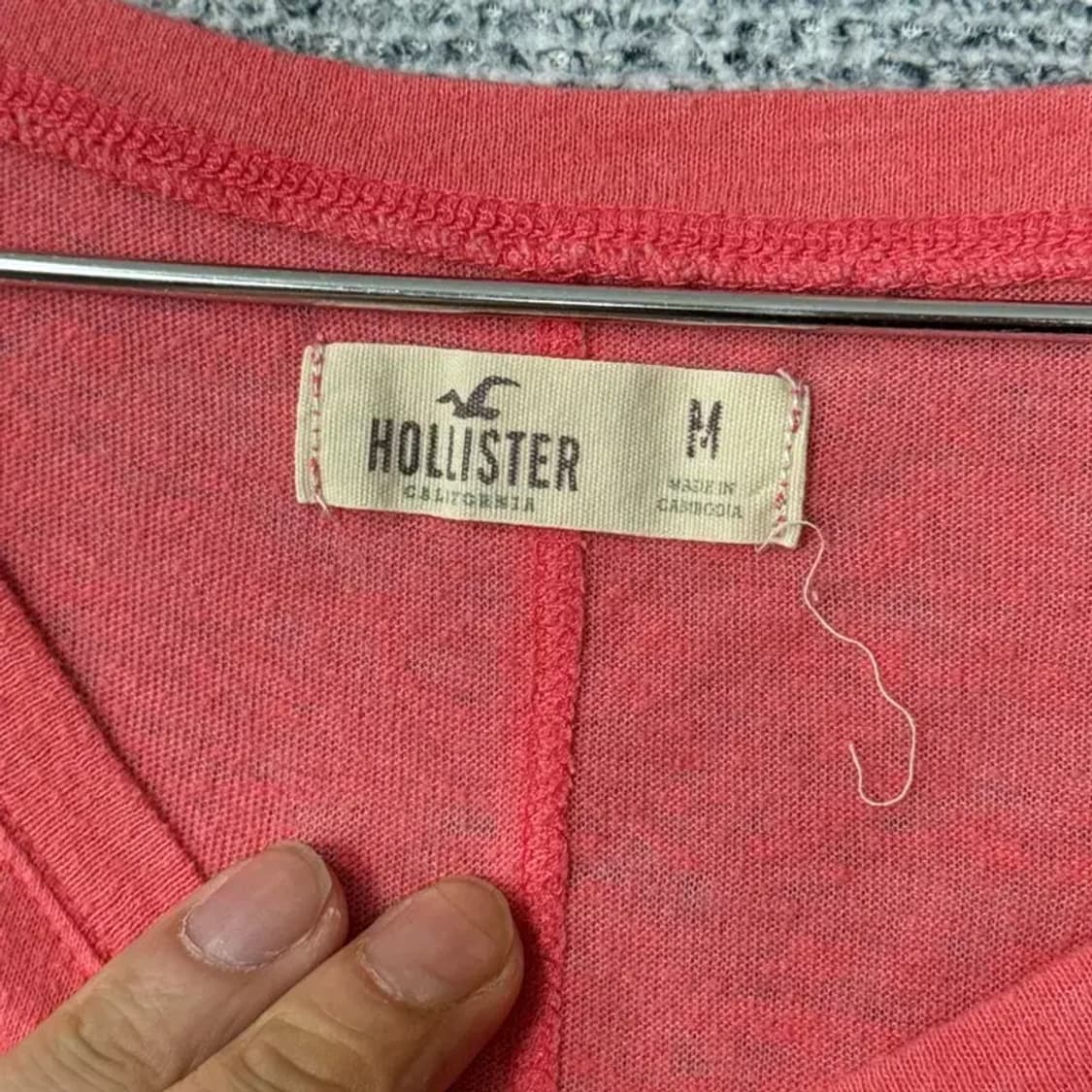 홀리스터 프린팅 Y2K 반팔티 M 상품이미지4