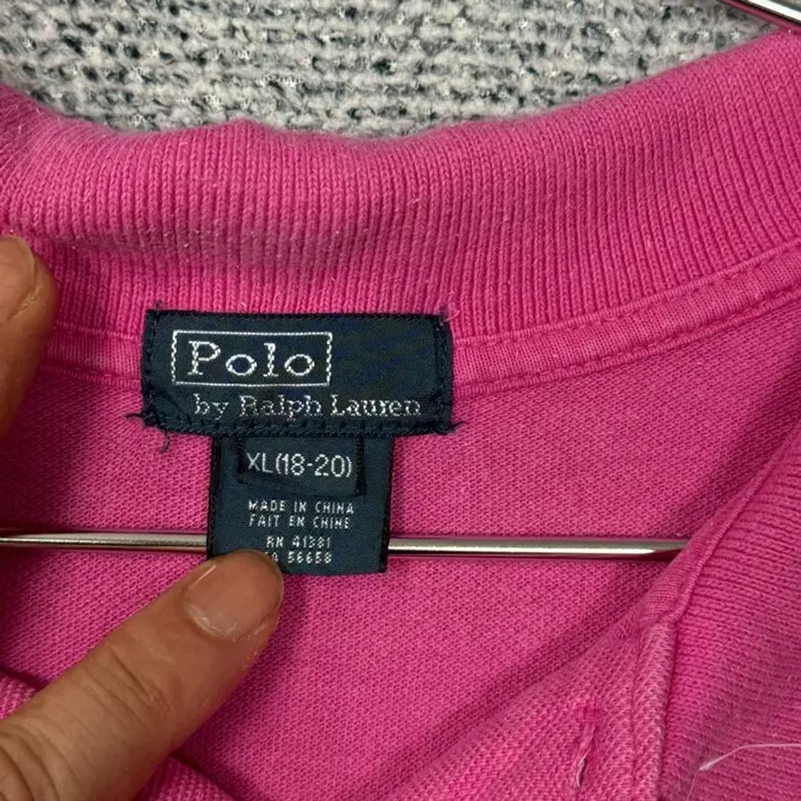 폴로 빈티지 빅포니 핑크 반팔 카라티 l 상품이미지5