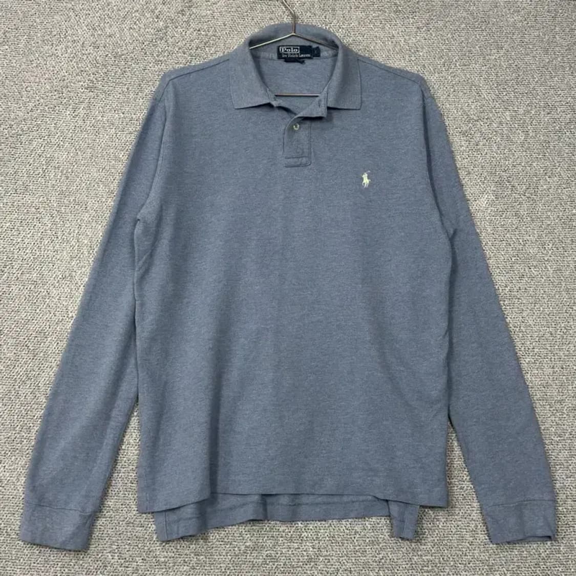폴로 커스텀핏 긴팔 카라티 L 상품이미지1
