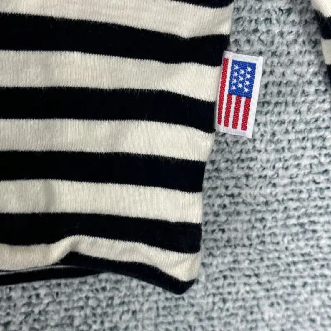 이벳필드 로고 스트라이프 긴팔티 L 상품이미지3