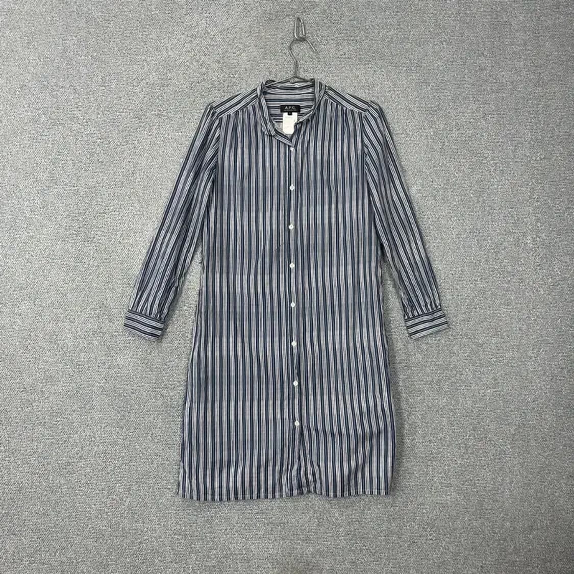 APC 스트라이프 셔츠 원피스 S 상품이미지1