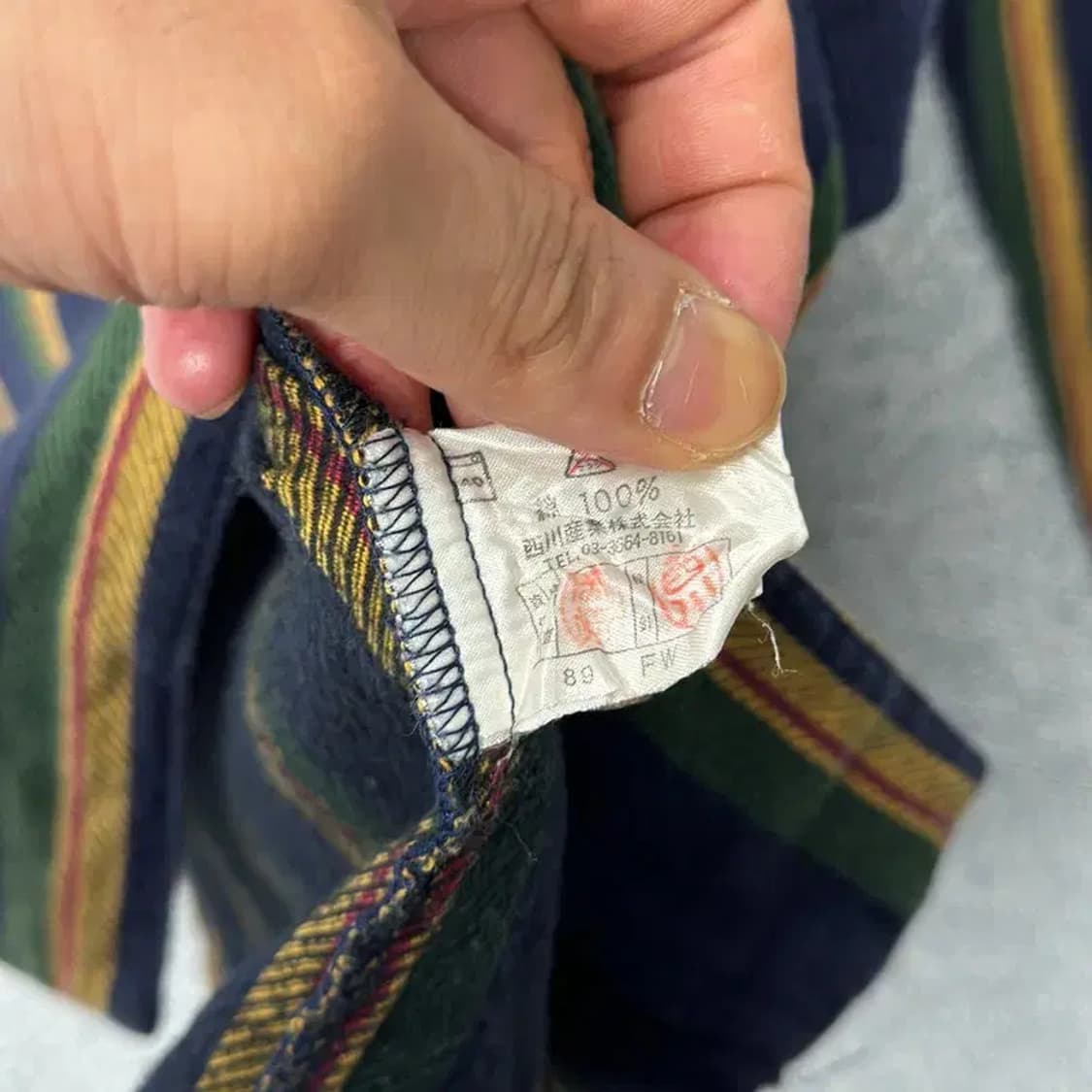 버버리 스트라이프 빈티지 셔츠 M 상품이미지5