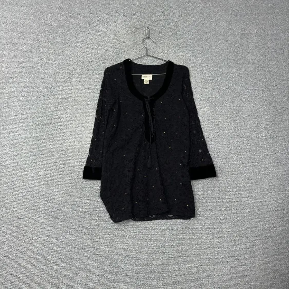 데님 앤 서플라이 레이스 코튼 블라우스 S 상품이미지1