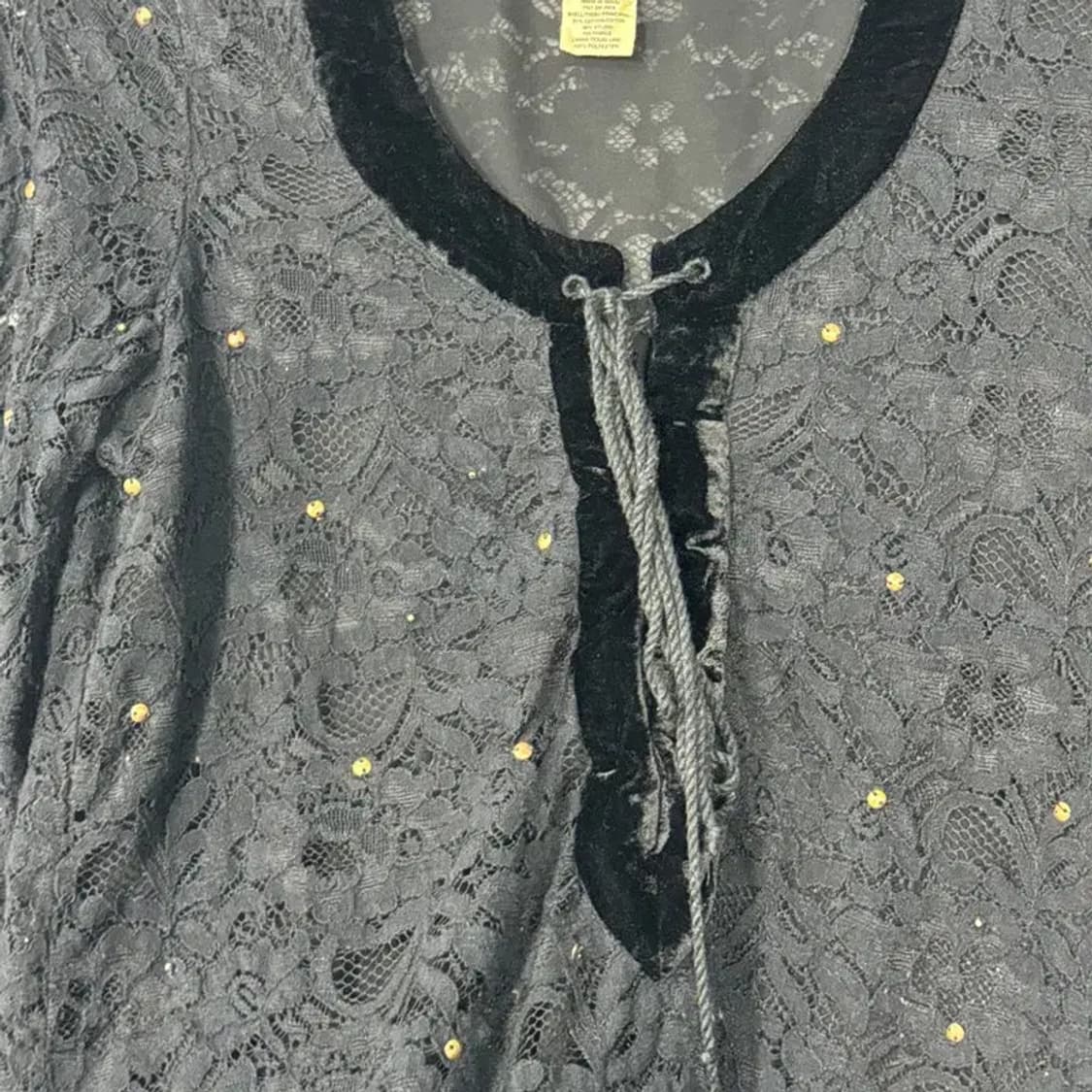 데님 앤 서플라이 레이스 코튼 블라우스 S 상품이미지3