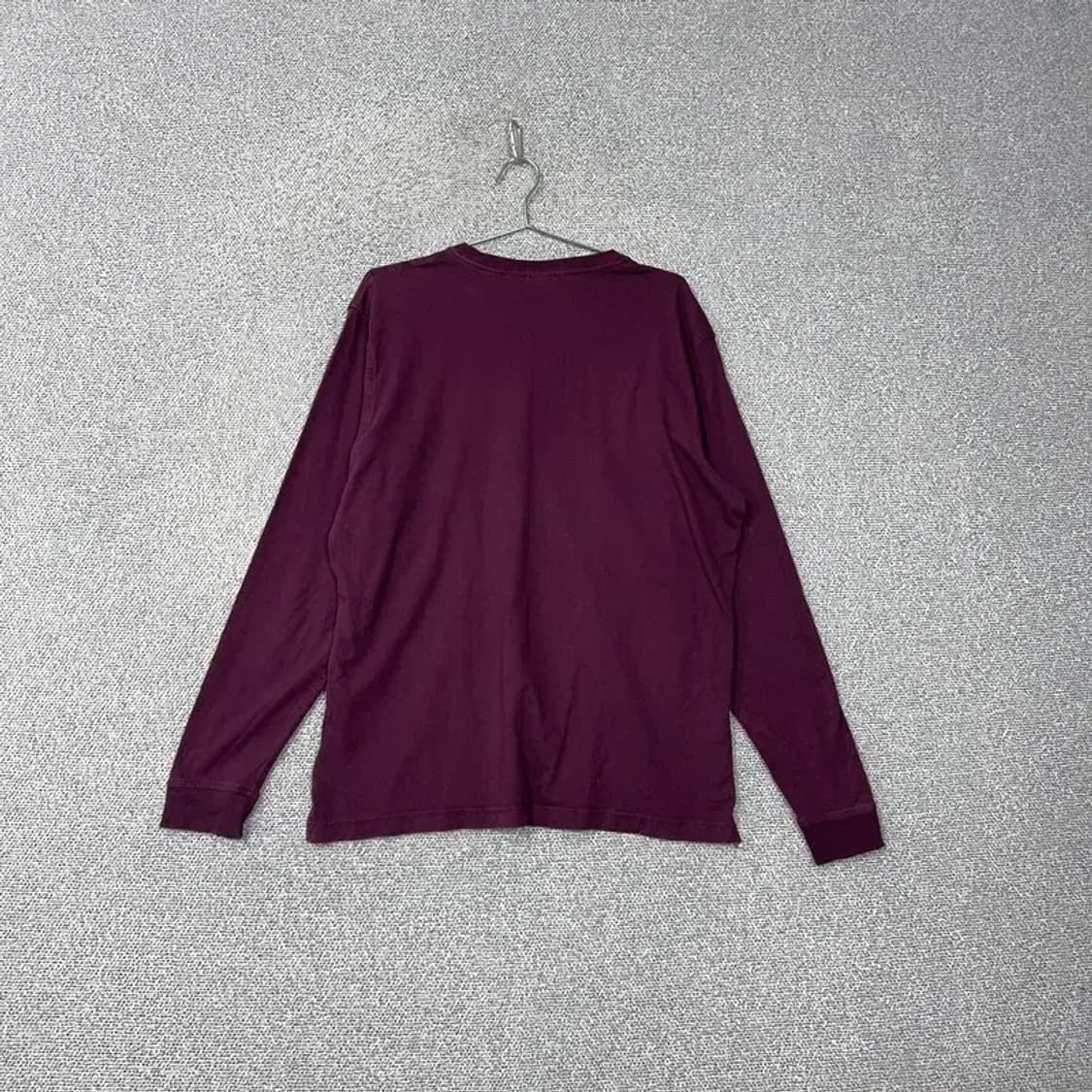 브룩스브라더스 로고 버건디 긴팔티 XL 상품이미지2