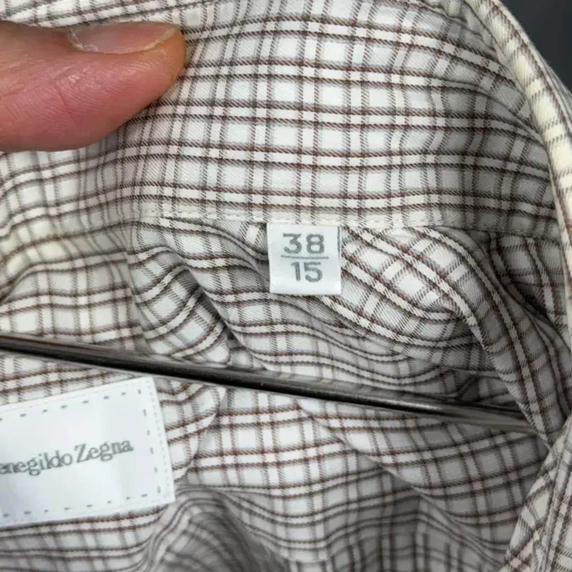 에르메네질도 제냐 체크셔츠 95 상품이미지5