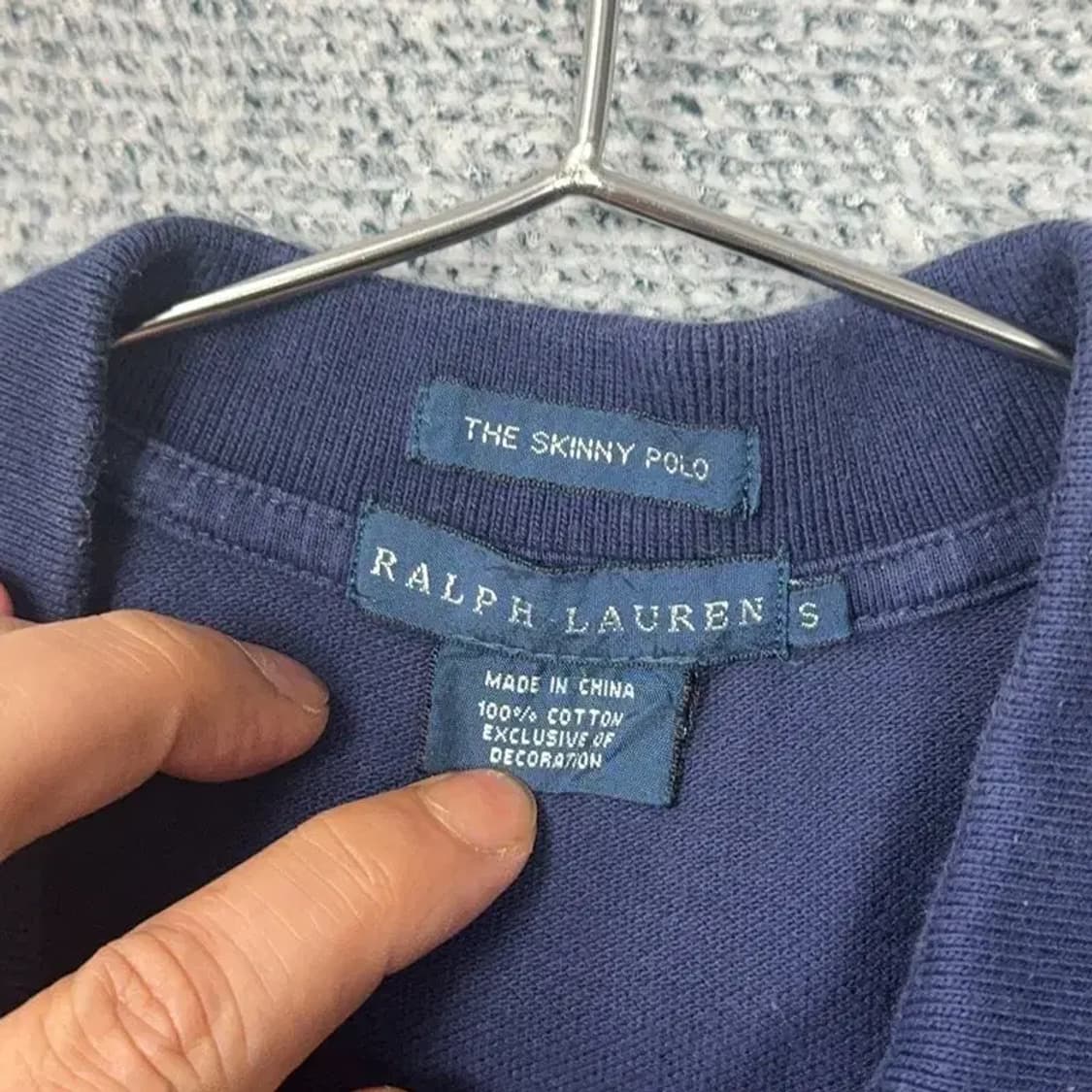 폴로 스키니핏 형광 포니 반팔 카라티 S 상품이미지4