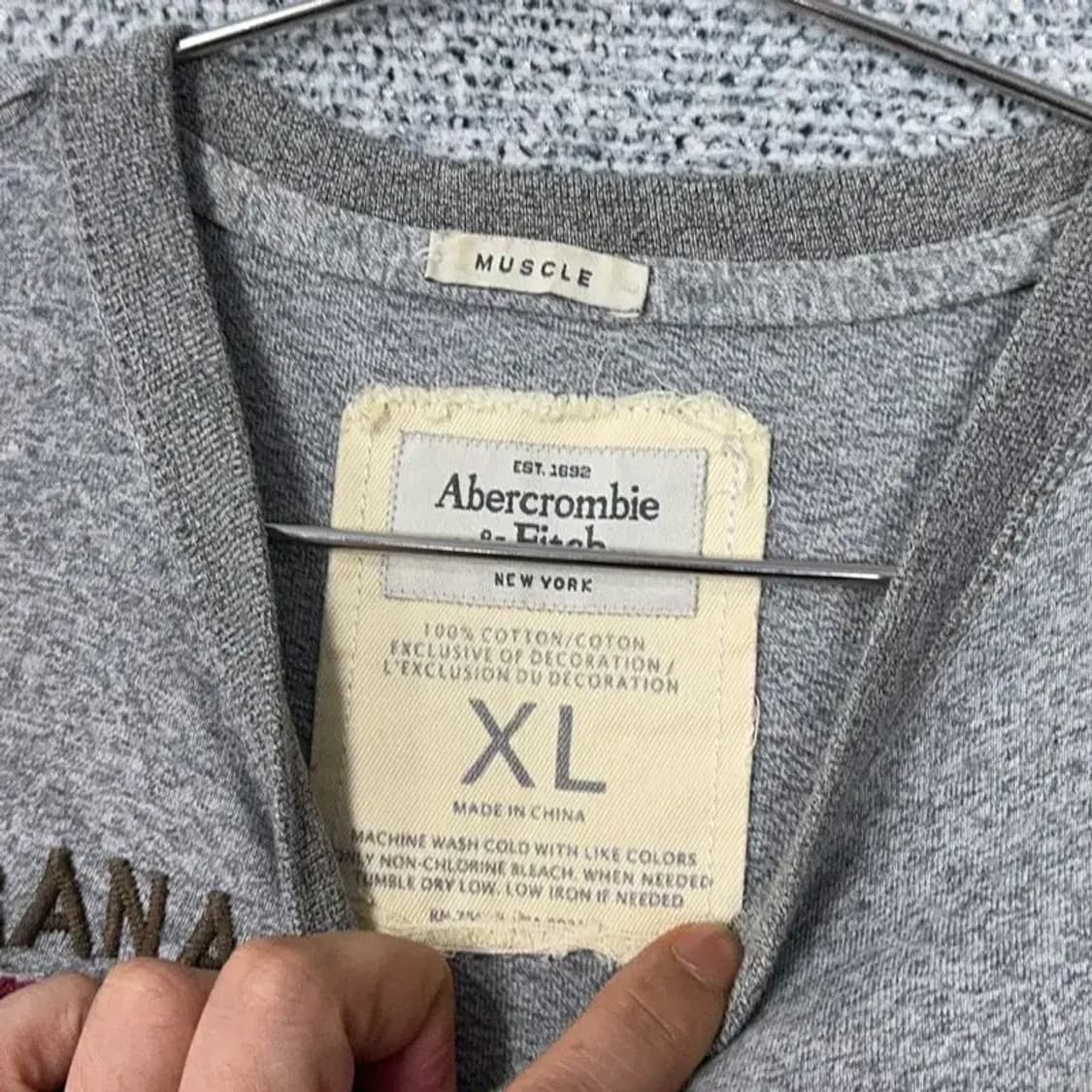 아베크롬비 로고 반팔티 XL 상품이미지4